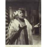 Terry Cryer (1934-2017) 'Dinah Washington' 1960 gelatin silver print, signed,