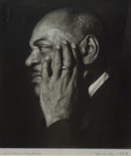 Terry Cryer (1934-2017) 'Coleman Hawkins' 1959 gelatin silver print, signed,