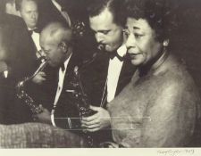 Terry Cryer (1934-2017) Untitled gelatin silver print of Ella Fitzgerald,