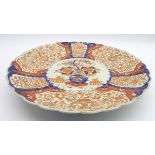 Japanese Imari charger decorated in orange,