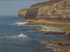 James Fry (British 1911-1985): Dorset Coastline, oil on board signed,