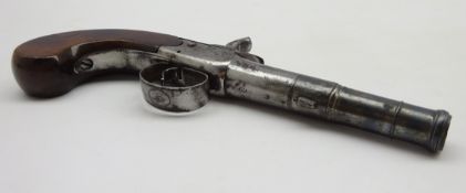 Percussion pistol converted from flint lock,