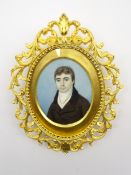Miniature oval portrait of Richard Hey (d.
