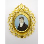 Miniature oval portrait of Richard Hey (d.