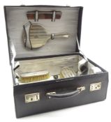 Ladies leather dressing case by Boswell,