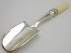 Silver stilton scoop with bone handle Sheffield 1937 Maker Atkin Bros Condition Report &