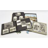 Three photograph albums and contents of photographs and postcards of East Anglia and South East