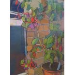 Christopher John Assheton-Stones (British 1947-1999): Fuchsia on a Window Ledge,