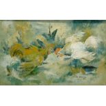 S Hinde? (British 20th century): Roosters, oil on canvas indistinctly signed and dated 1966,