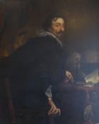 After Sir Anthony Van Dyck - Large Portrait of Lucas Van Uffel, oil on canvas,