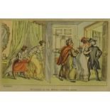 After Rowlandson - A series of 10 hand coloured 'Dr Syntax' prints,