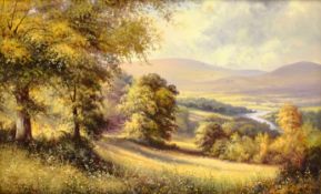 Paul Morgan (British 1940-): River Landscape,