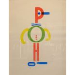 Nick Morley aka 'Linocut Boy' (British 1977-): 'Pinnochio', limited edition coloured linocut no.