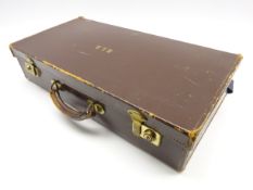 A suitcase containing a quantity of Masonic items including a silver gilt and enamel jewel,