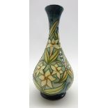 Moorcroft baluster vase in the 'Carousel Jasmine' pattern by Rachel Bishop H24cm