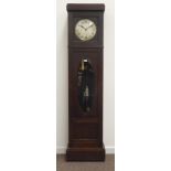 1930s oak longcase clock,