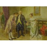 George Goodwin Kilburne (British 1839-1924): 'The Master of Ceremonies', watercolour,