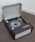 1940s HMV portable gramophone in oak case, another HMV gramophone,