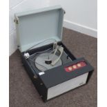 1940s HMV portable gramophone in oak case, another HMV gramophone,