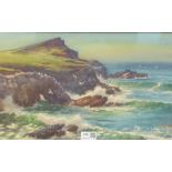 Douglas Pinder (British 1886-1949): Cornish Coastal Landscape,