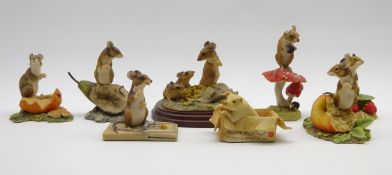 Border Fine Arts figure of 3 mice by Ray Ayres and other Border Fine Arts figures by Ayres and