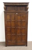 Waring & Gillow Ltd - 20th century oak court cupboard wardrobe,