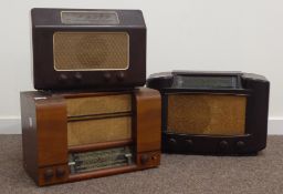1950s Philips Bakelite radio, G Marconi radio in Bakelite case,