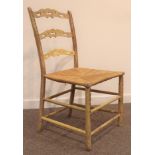 18th century country chair with traces of original paint,