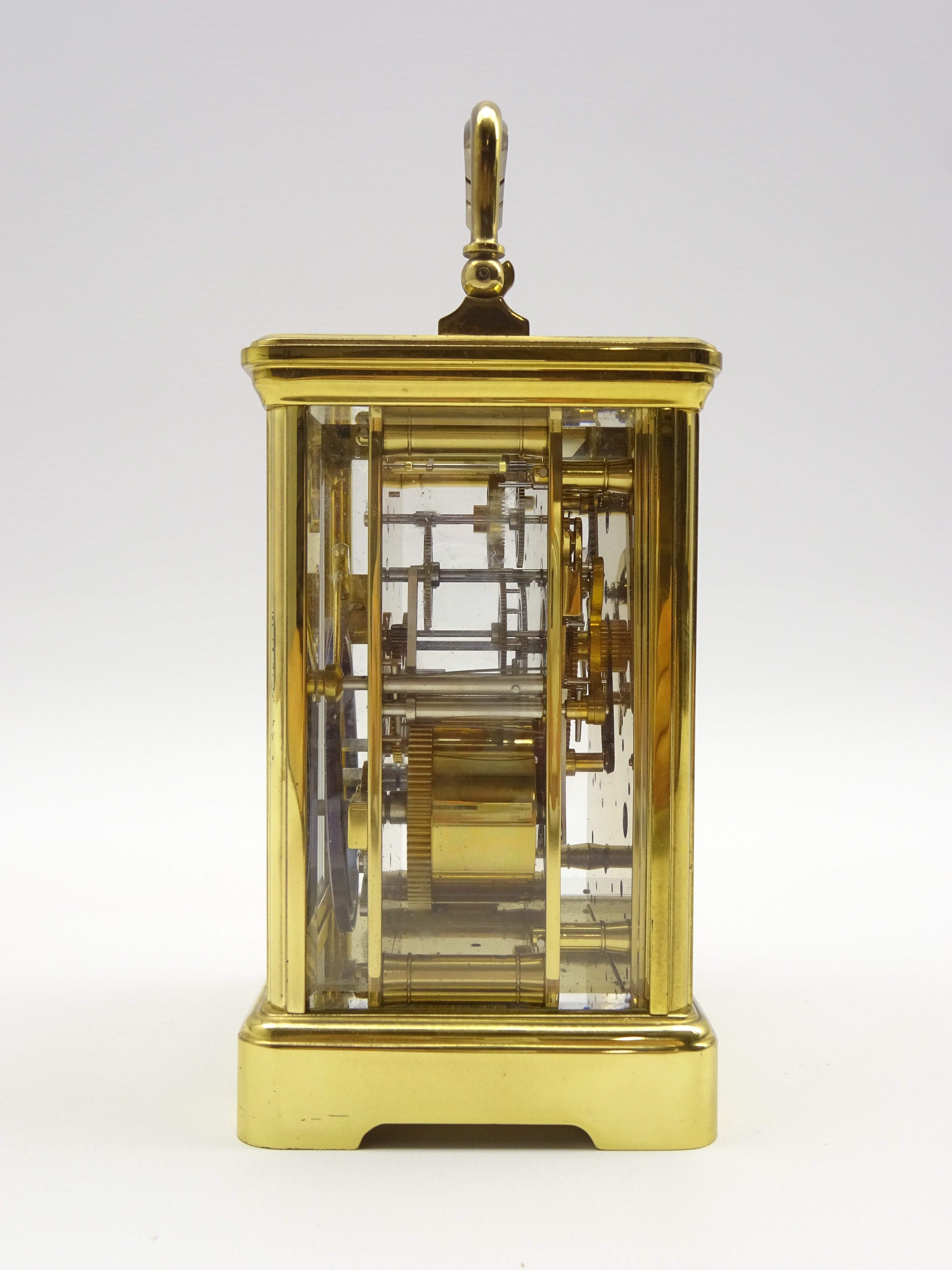 20th Century repeater carriage clock, the white enamel dial inscribed 'L'Epee Saint-Suzanne, - Image 4 of 7