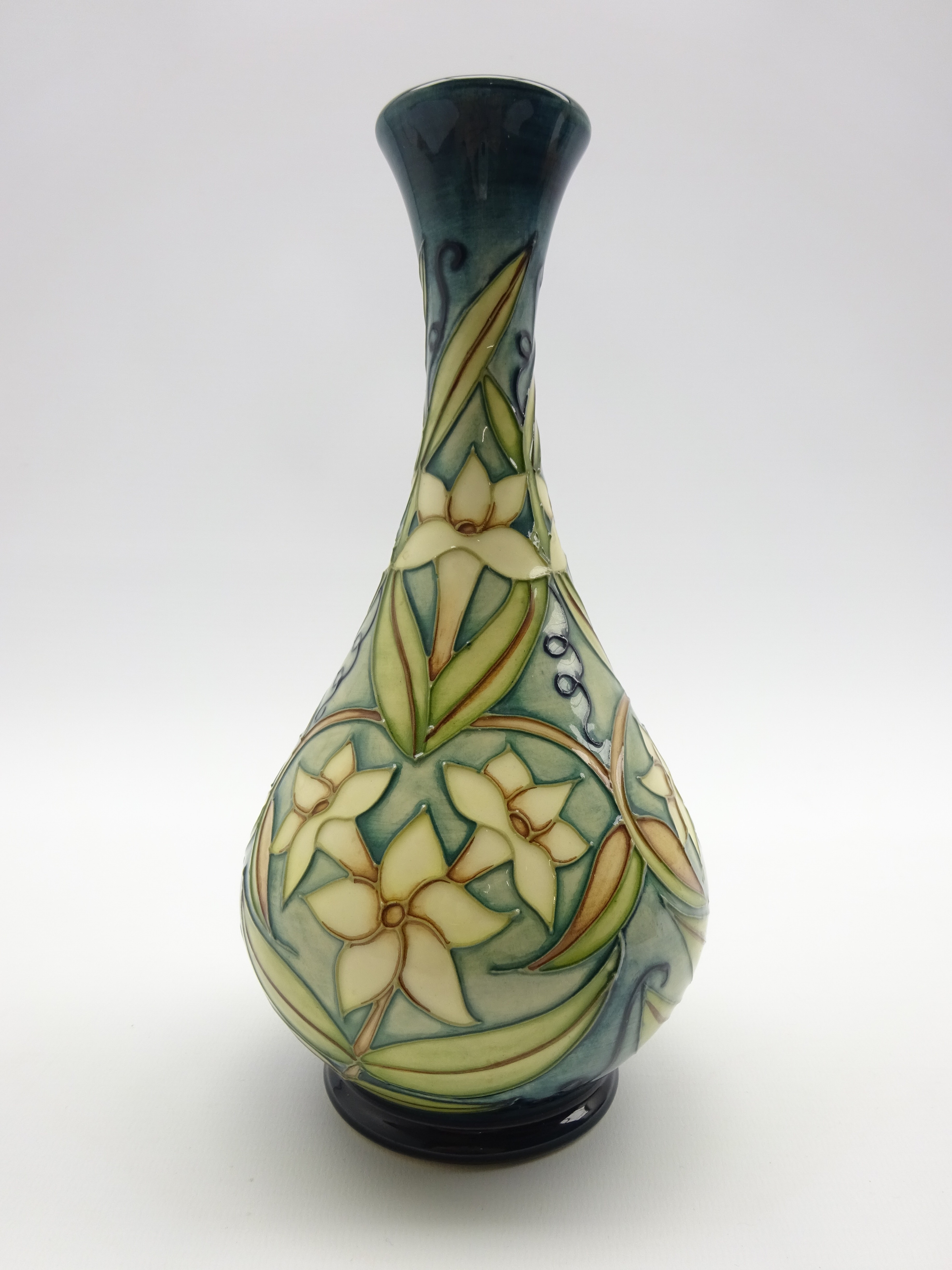 Moorcroft baluster vase in the 'Carousel Jasmine' pattern by Rachel Bishop H24cm - Image 2 of 2