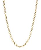 9ct gold belcher chain necklace, hallmarked, approx 6.