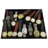 Collection of wristwatches including Oris, Sicura, Sekonda, Cauny, Lanco,