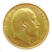 1906 gold full sovereign P mint mark Condition Report & Further Details <a