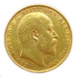 1906 gold full sovereign P mint mark Condition Report & Further Details <a