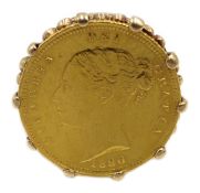 1880 shield back gold half sovereign,