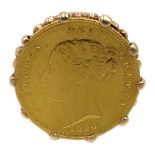 1880 shield back gold half sovereign,