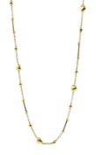 9ct gold heart link chain necklace,