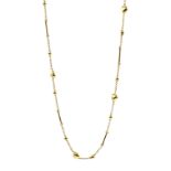 9ct gold heart link chain necklace,