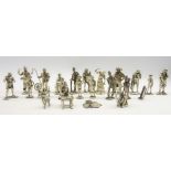 Collection of 18 Royal Hampshire silvered bronze 'Cries of London' figures Condition