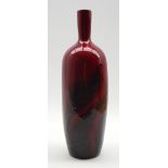 Royal Doulton Flambe 'Veined' bottle shape vase No.