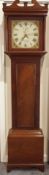 Early 19th century 30 hour mahogany long case clock by T Gilbert of Beckley, swan neck pediment,