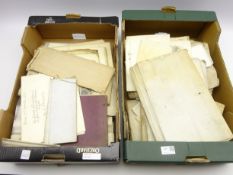 Interesting collection of 18th and 19th Century legal documents relating to the Fairfax estates in