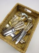 Quantity of Kings pattern table cutlery comprising 14 table knives, 10 table forks,