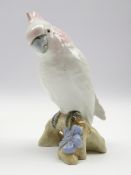 Royal Dux figure of a cockatoo H18cm Condition Report & Further Details <a