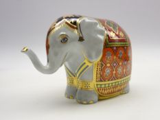 Royal Crown Derby paperweight - 'The Mulberry Hall Baby Elephant' limited edition 35/950,