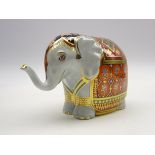 Royal Crown Derby paperweight - 'The Mulberry Hall Baby Elephant' limited edition 35/950,