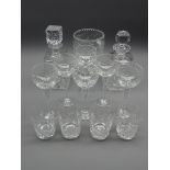 6 Royal Brierley 'Braemar' pattern hock glasses, 4 Thomas Webb whisky tumblers,