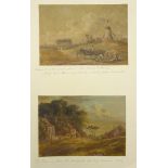 English School (19th century): Holgate Windmill and The Grove at Acomb, pair watercolours unsigned,