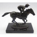 David Cornell - "Champion Finish" limited edition bronze sculpture of Nijinsky with Lester Piggott,