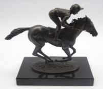David Cornell - "Champion Finish" limited edition bronze sculpture of Nijinsky with Lester Piggott,